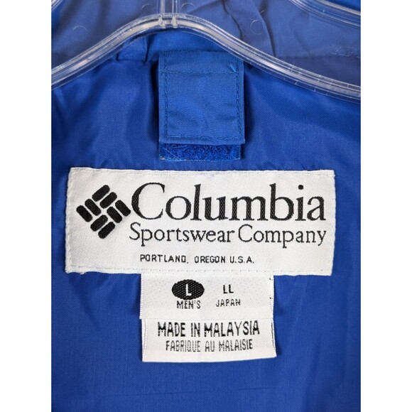 Columbia Mens Bugaboo Interchange Jacket OUTER SHELL Large Blue Yellow - Picture 3 of 16